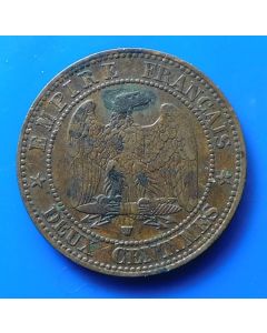 France  2 Centimes 1856 Wkm# 776.7