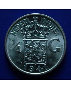 N. East Indies  1/4 Gulden 1941pkm#319 Scholten # 921