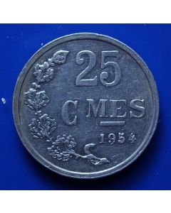 Luxembourg 25 Centimes km# 45a1 