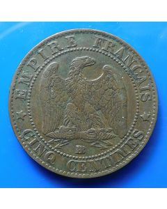 France  5 Centimes 1856BBkm# 777.3