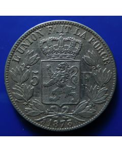 Belgium  5 Francs1873 A km# 24