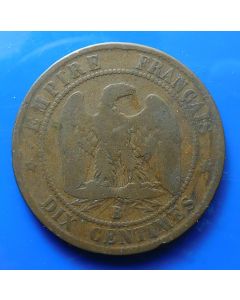 France  10 Centimes 1853Bkm# 771.2