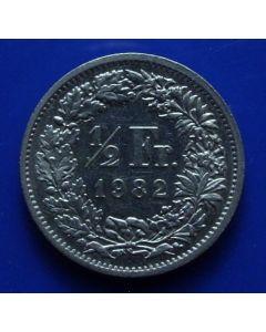 Switzerland ½ Franc1982km# 23a2 