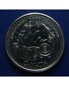 Canada 25 Cents2000km# 381 