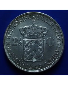N. East Indies   2½ Gulden1943Dkm#331  Schulman # 1072