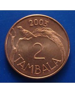 Malawi  2 Tambala2003km# 34a 