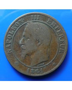 France  10 Centimes 1861BBkm# 798.2