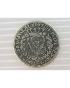 Italy / Sardinia km# 121Lira 1825