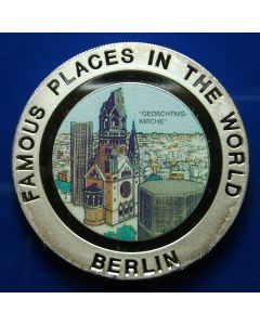 Equatorial Guinea 7000 Francos 1994  Ruins of the Kaiser Wilhelm Gedachtnis Church, Berlin - Silver / Proof