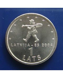 Latvia  Lats2004 km# 61  Schön# 64