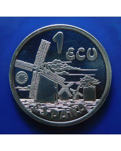 Spain 	 Ecu	1994	 Wind mills – Silver