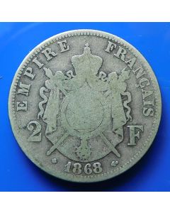 France  2 Francs 1868Akm# 807.1