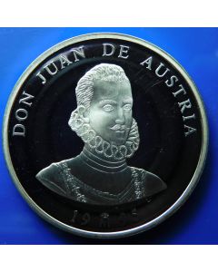 Spain 	 5 Ecu	1995	 Don Juan de Austria - Proof / Silver