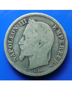 France  2 Francs 1867Kkm# 807.3