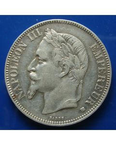 France  5 Francs 1868BBkm# 799.2