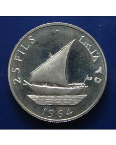 South Arabia 	 25 Fils	1964	 Proof - Sailboat