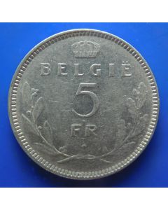Belgium 	 5 Francs	1936	 Belgie