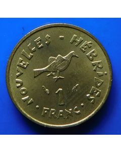 New Herbrides  Franc1970km# 4.1  Schön# 1 unc