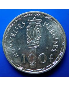 New Herbrides  100 Francs1966km# 1   Schön# 6