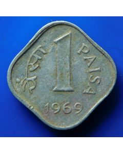India-Republic	 Paisa	1969	 - Type2, Calcutta, Asoka Lion pedestal