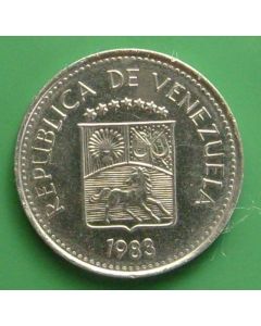 Venezuela  5 Centimos1983 Y# 49a 