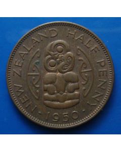 New Zealand 	 ½ Penny	1950