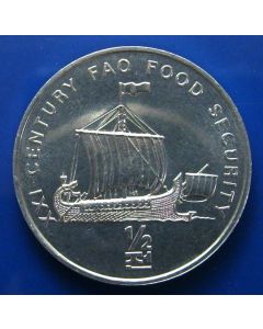 Korea  	 ½ Chon	2002	 FAO - Food Security Series - Viking Ship – unc