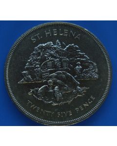 Saint Helena 25 Pence1977 km# 6 