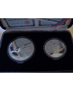 Korea  Set1988 1 Oz. Silver Proof, Marathon 0,5 Oz Silver Proof mascot Km# 56 - 54  [original box and coa] Issue 1